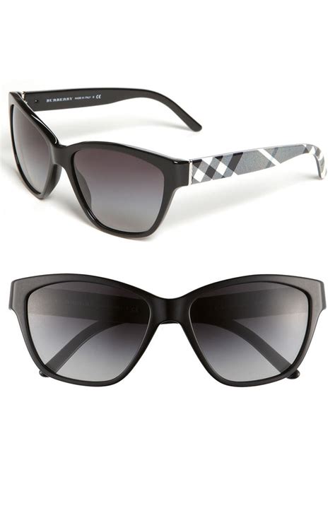 burberry 57mm cat eye sunglasses|Burberry white reflective sunglasses.